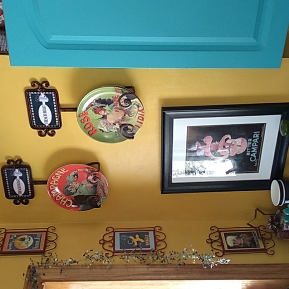 🌻 MOSAIC VINTAGE CHARMING OOAK  w/Handles  CHEERFUL YELLOW & PINK - Picture 5 of 14